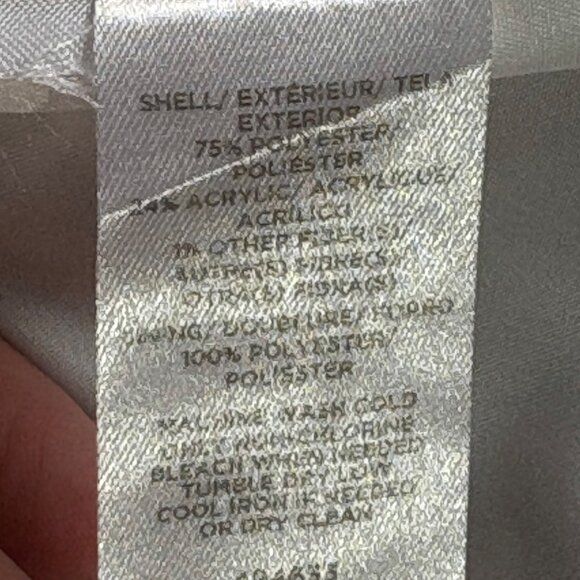 Loft Skirt Womens 12 Houndstooth Mini Blue White Pockets Tweed Preppy Career - Picture 4 of 13